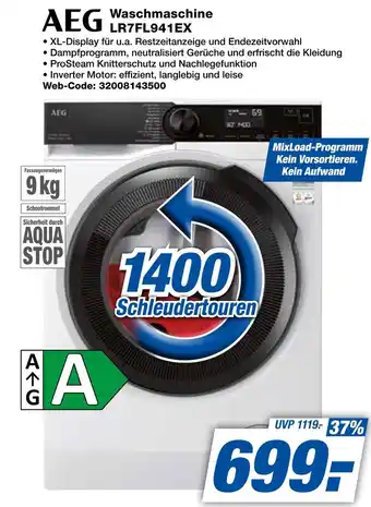 Expert Aeg waschmaschine lr7fl941ex Angebot