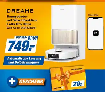 Expert Dreame saugroboter mit wischfunktion l40s pro ultra Angebot