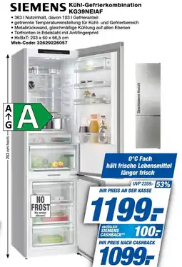 Expert Siemens kühl-gefrierkombination kg39neiaf Angebot