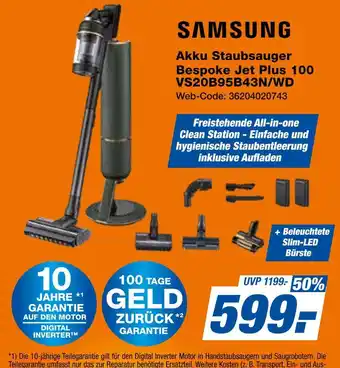 Expert Samsung akku staubsauger bespoke jet plus 100 Angebot