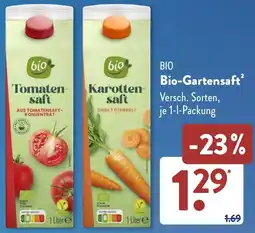 Aldi Süd Bio-Gartensaft Angebot