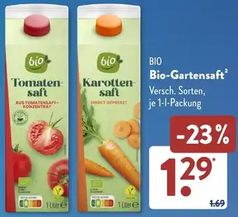 Aldi Süd Bio-Gartensaft Angebot