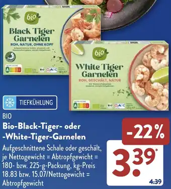 Aldi Süd Bio-Black-Tiger oder White-Tiger Garnelen Angebot