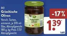 Aldi Süd BIO Griechische Oliven Angebot