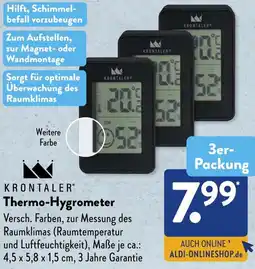 Aldi Süd KRONTALER Thermo-Hygrometer Angebot