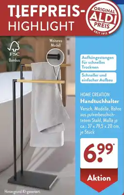 Aldi Süd HOME CREATION Handtuchhalter Angebot
