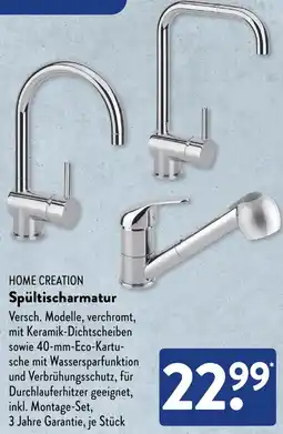 Aldi Süd HOME CREATION Spültischarmatur Angebot