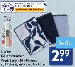 Aldi Süd CROFTON Geschirrtücher Angebot