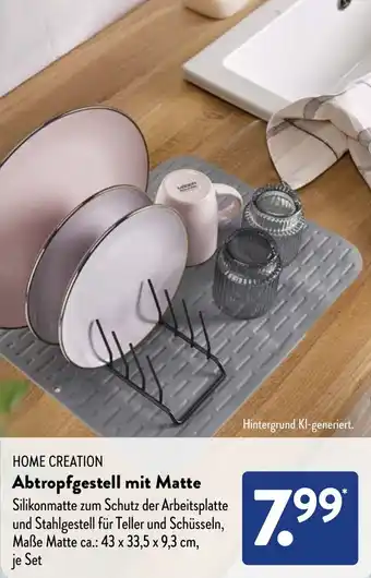 Aldi Süd HOME CREATION Abtropfgestell mit Matte Angebot