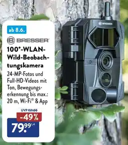 Aldi Süd BRESSER 100°-WLAN Wild-Beobachtungskamera Angebot