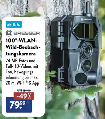 Aldi Süd BRESSER 100°-WLAN Wild-Beobachtungskamera Angebot