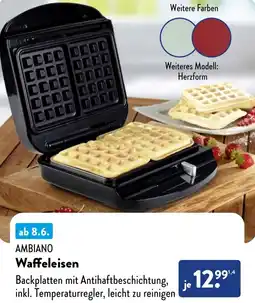 Aldi Süd AMBIANO Waffeleisen Angebot