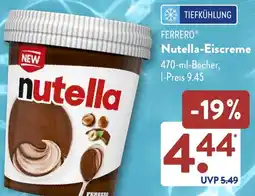 Aldi Süd FERRERO Nutella-Eiscreme Angebot