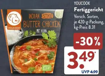 Aldi Süd YOUCOOK Fertiggericht Angebot
