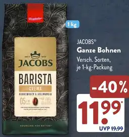 Aldi Süd JACOBS Ganze Bohnen Angebot