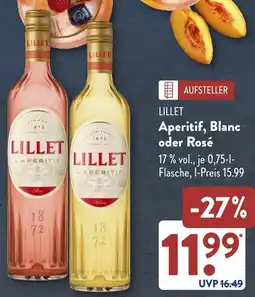Aldi Süd LILLET Aperitif, Blanc oder Rosé Angebot