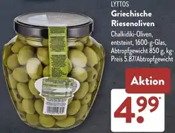 Aldi Süd LYTTOS Griechische Riesenoliven Angebot