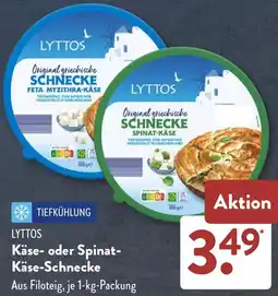 Aldi Süd LYTTOS Käse- oder Spinat Käse-Schnecke Angebot