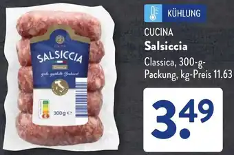 Aldi Süd CUCINA Salsiccia Angebot