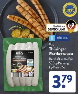 Aldi Süd BBQ Thüringer Rostbratwurst Angebot