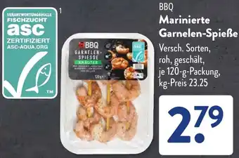 Aldi Süd BBQ Marinierte Garnelen-Spieße Angebot