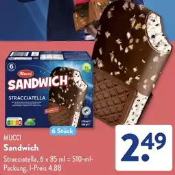 Aldi Süd MUCCI Sandwich Angebot