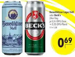 CITTI Markt Benediktiner Lager Hell oder Beck's Angebot