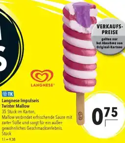 CITTI Markt Langnese Impulseis Twister Mallow Angebot