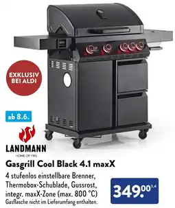 Aldi Süd LANDMANN Gasgrill Cool Black 4.1 maxX Angebot