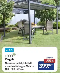 Aldi Süd LECO Pergola Angebot