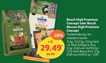 Fressnapf Bosch High Premium Concept oder Bosch Menue High Premium Concept Angebot