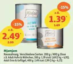 Fressnapf Mjamjam Nassnahrung. Angebot