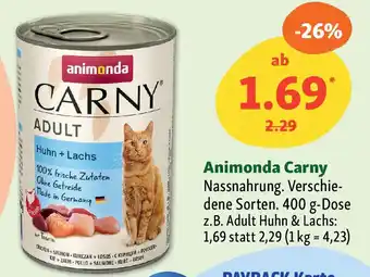 Fressnapf Animonda Carny Nassnahrung. Angebot