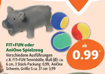 Fressnapf FIT+FUN oder AniOne Spielzeug Angebot