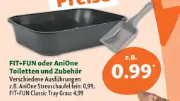 Fressnapf FIT+FUN oder Anione Toiletten und Zubehör Angebot