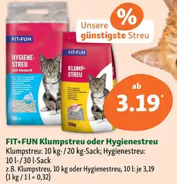 Fressnapf FIT+FUN Klumpstreu oder Hygienestreu Angebot