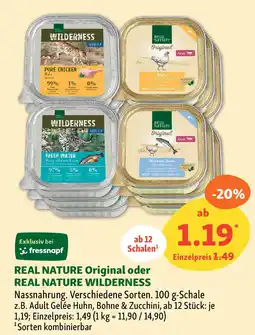 Fressnapf REAL NATURE Original oder REAL NATURE WILDERNESS Angebot