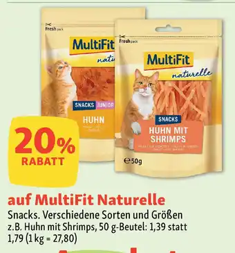 Fressnapf MultiFit Naturelle Snacks. Angebot