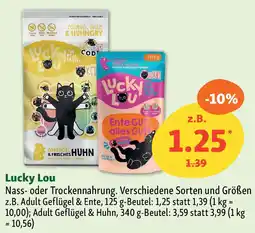 Fressnapf Lucky Lou Nass- oder Trockennahrung. Angebot