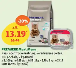Fressnapf PREMIERE Meat Menu Nass- oder Trockennahrung. Angebot