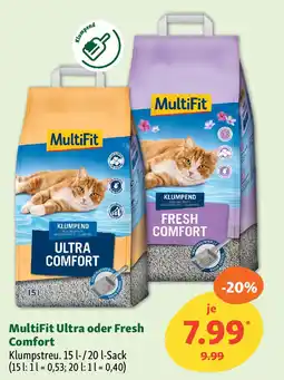 Fressnapf MultiFit Ultra oder Fresh Comfort Angebot