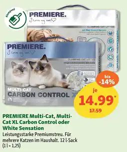 Fressnapf PREMIERE Multi-Cat, Multi- Cat XL Carbon Control oder White Sensation Angebot
