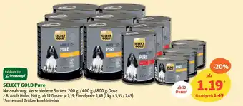 Fressnapf SELECT GOLD Pure Nassnahrung. Angebot