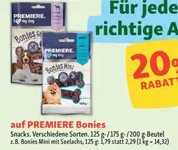 Fressnapf PREMIERE Bonies Snacks. Angebot