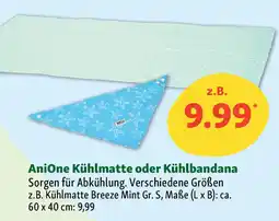 Fressnapf AniOne Kühlmatte oder Kühlbandana Angebot