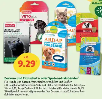 Fressnapf Zecken- und Flohschutz- oder Spot-on-Halsbänder Angebot