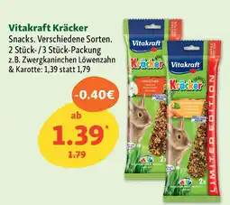 Fressnapf Vitakraft Kräcker Snacks. Angebot