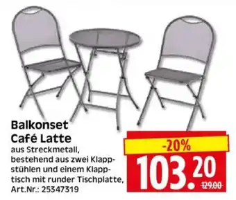 Edeka Herkules Balkonset Café Latte Angebot