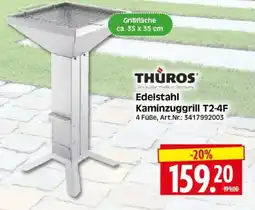 Edeka Herkules THÙROS Edelstahl Kaminzuggrill T2-4F Angebot
