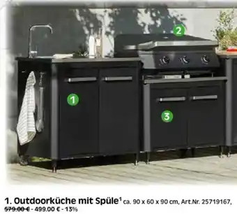 Edeka Herkules cozze Outdoorküche mit Spüle Angebot